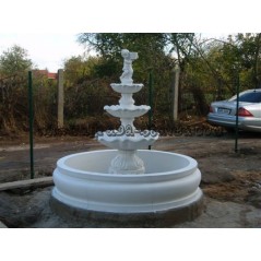 Fontána s guľatou fontánou priemer 200 cm