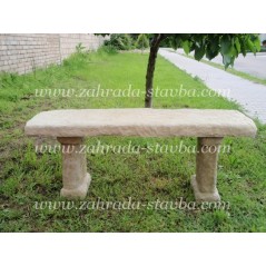 Záhradná lavica kamenná